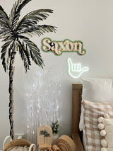 Triple layered name plaque