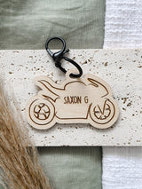 Wooden bag tag - various designs