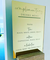 Mirror acrylic signage | rose gold, gold or silver