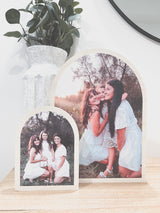 Wooden arch freestanding photo block - three sizes