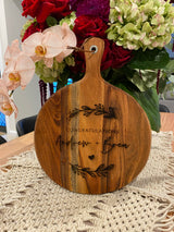 Personalised engraved cheeseboard