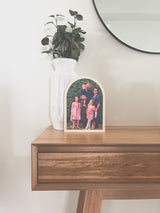 Wooden arch freestanding photo block - three sizes