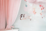 Acrylic laser-cut name plaques