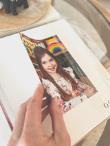 Linen coffee table photo album - floral bunch - Mother's Day