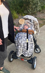 “Please don’t touch” pram plaque
