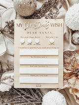 Christmas wish to Santa - dry erase board