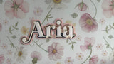 Triple layered name plaque