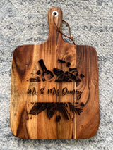 Personalised engraved cheeseboard