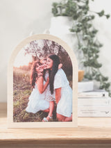 Wooden arch freestanding photo block - three sizes