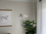 Acrylic laser-cut name plaques
