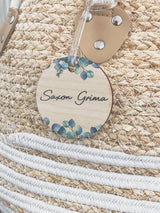 Wooden bag tag - various designs