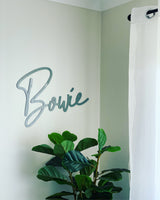 Acrylic laser-cut name plaques