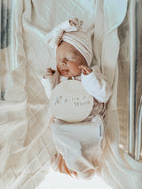 First and middle name birth announcement plaque