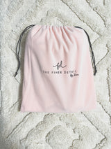 White cotton Santa sack with timber arch-shaped tag