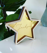 Personalised freestanding Christmas Star