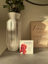 Memorial pet stone photo block - 12cm