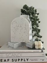 Stone arch freestanding photo block