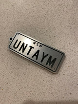 Personalised number plate key ring