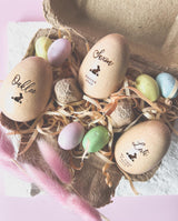 Wooden Easter egg shaker