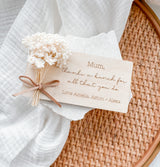 Magnetic dried floral plaque
