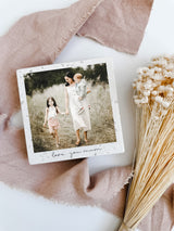 Stone photo block with personalised wording