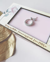 Personalised jewellery trinket tray - soft pink floral