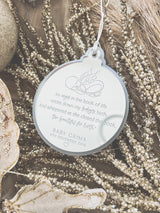 Angel baby Christmas ornament