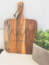 Personalised engraved cheeseboard