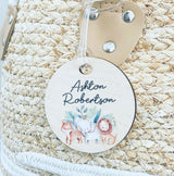 Wooden bag tag - various designs