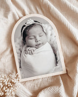 Wooden arch freestanding photo block - three sizes