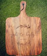 Personalised engraved cheeseboard