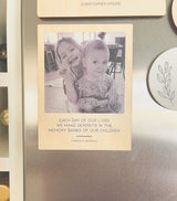 Wooden photo fridge magnet