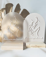 "You are so loved" Mum and baby plaque with timber base