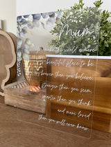 Mother’s Day plaque with poem