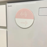 Clean / Dirty dishwasher magnet