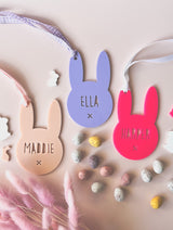 Acrylic Easter bunny tag