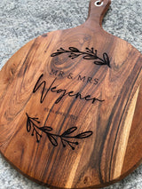 Personalised engraved cheeseboard