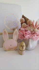 Personalised freestanding Easter bunny keepsake