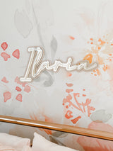 Triple layered name plaque