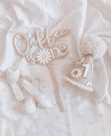 Daisy first birthday cake topper