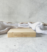 "You are so loved" Mum and baby plaque with timber base