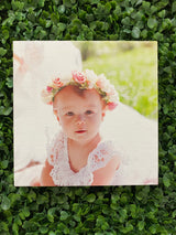 Timber photo block 12cm