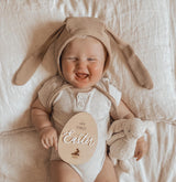 First Easter milestone plaque - bunny image