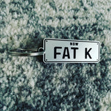 Personalised number plate key ring