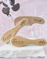 Personalised baby brush set - Floral